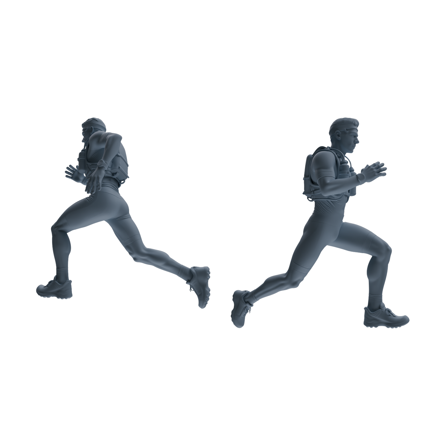 MRY-SFW LYTR821 Outdoor Running Athlete Figure Modern Model 6 pcs Miniature Car Diorama Figures Scene Props Accessories Resin