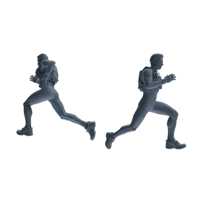 MRY-SFW LYTR821 Outdoor Running Athlete Figure Modern Model 6 pcs Miniature Car Diorama Figures Scene Props Accessories Resin