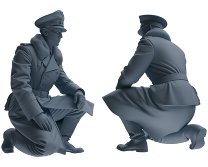 MRY-SFW LYGR705 WWII German Army War Scene Six-Person Daily Routine Group