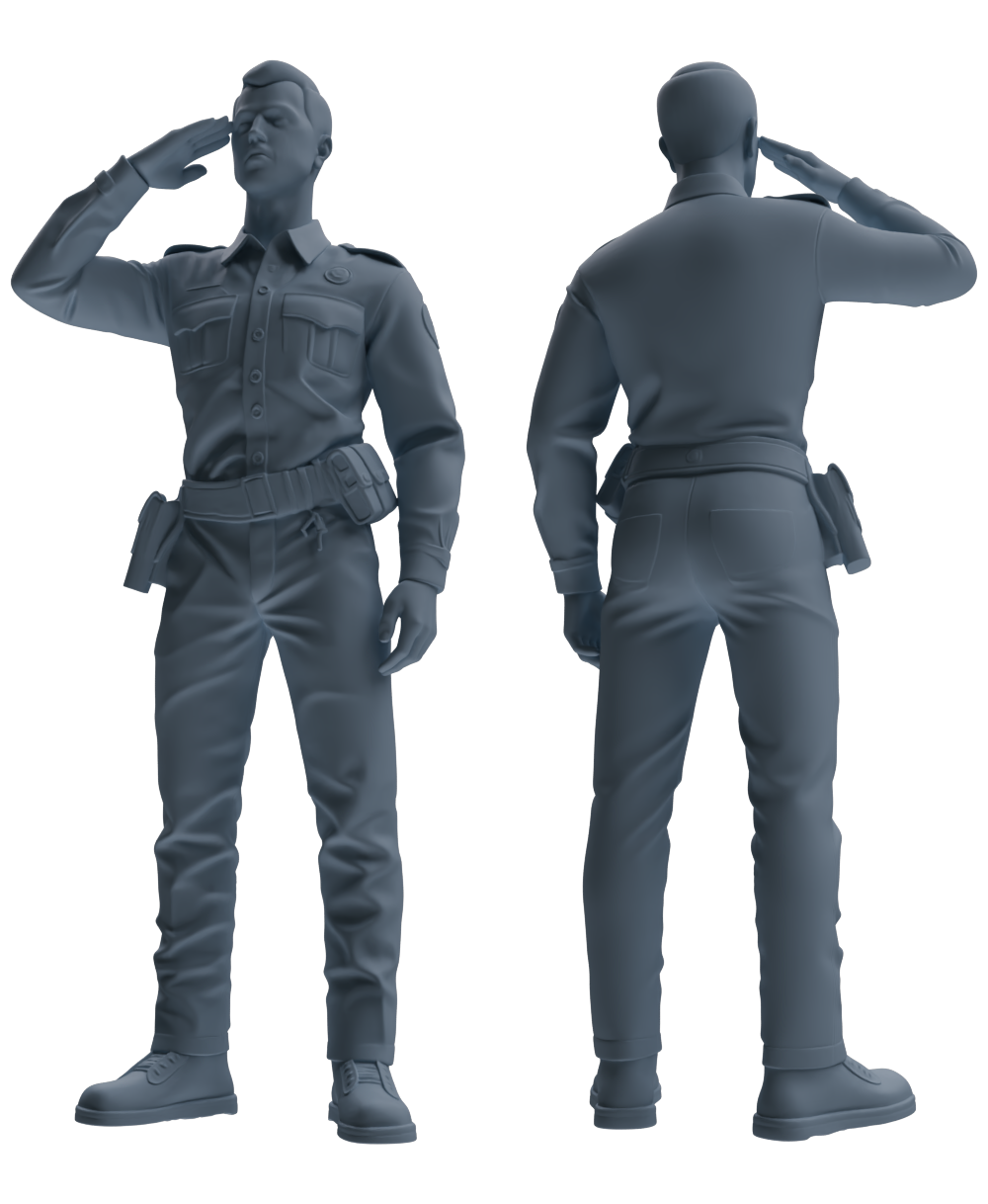 MRY-SFW LYGR675 Los Angeles Patrol Police Six-Person Daily Routine 2