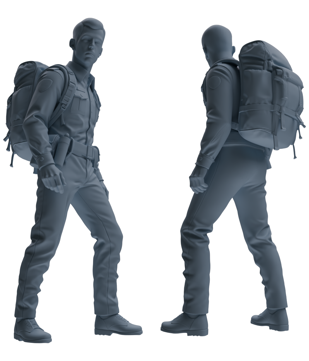 MRY-SFW LYGR678 Los Angeles Patrol Police Seven-Person Foot Patrol Group
