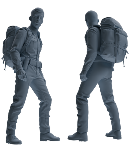 MRY-SFW LYGR678 Los Angeles Patrol Police Seven-Person Foot Patrol Group