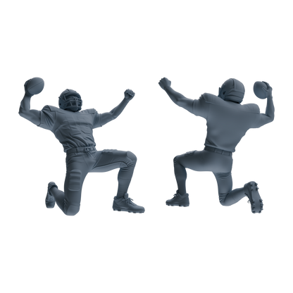 MRY-SFW LYTR809 American Football Player Figure Modern Model 5 pcs Miniature Car Diorama Figures Scene Props Accessories Resin