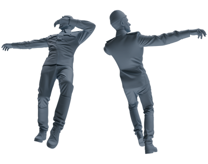 MRY-SFW LYGR733 WWII Soviet Army War Scene Six-Person Dancing Group