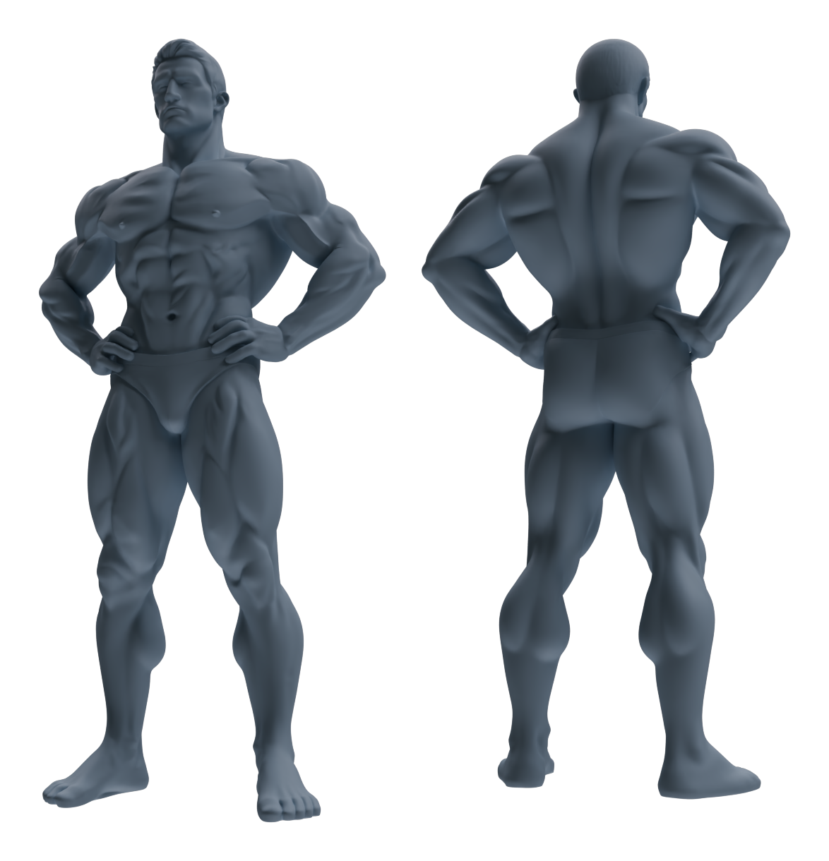 MRY-SFW LYTR829 Male Bodybuilder Figure Modern Model 6 pcs Miniature Car Diorama Figures Scene Props Accessories Resin