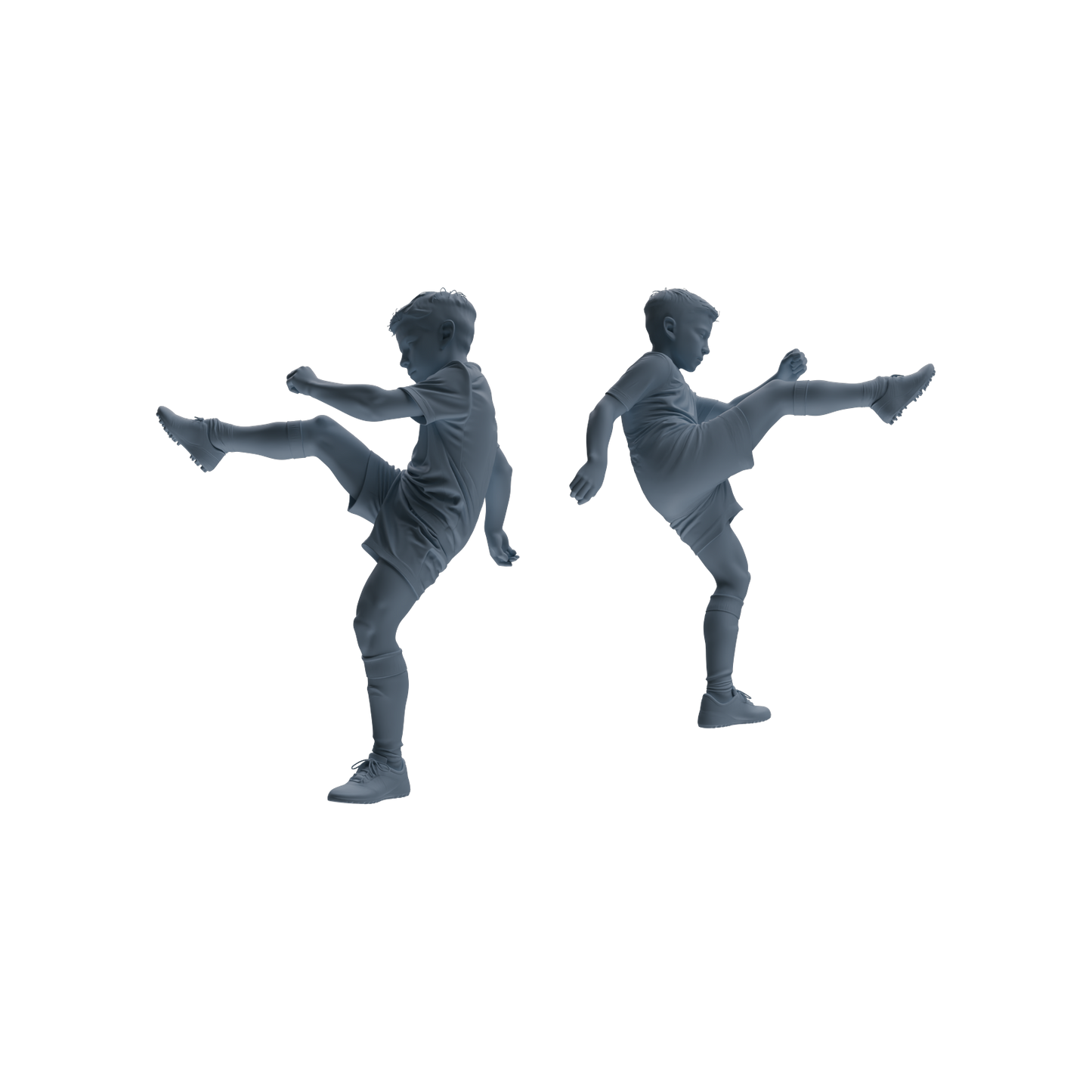 MRY-SFW LYTR811 Child Soccer Player Figure Modern Model 6 pcs Miniature Car Diorama Figures Scene Props Accessories Resin
