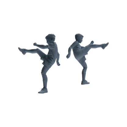 MRY-SFW LYTR811 Child Soccer Player Figure Modern Model 6 pcs Miniature Car Diorama Figures Scene Props Accessories Resin