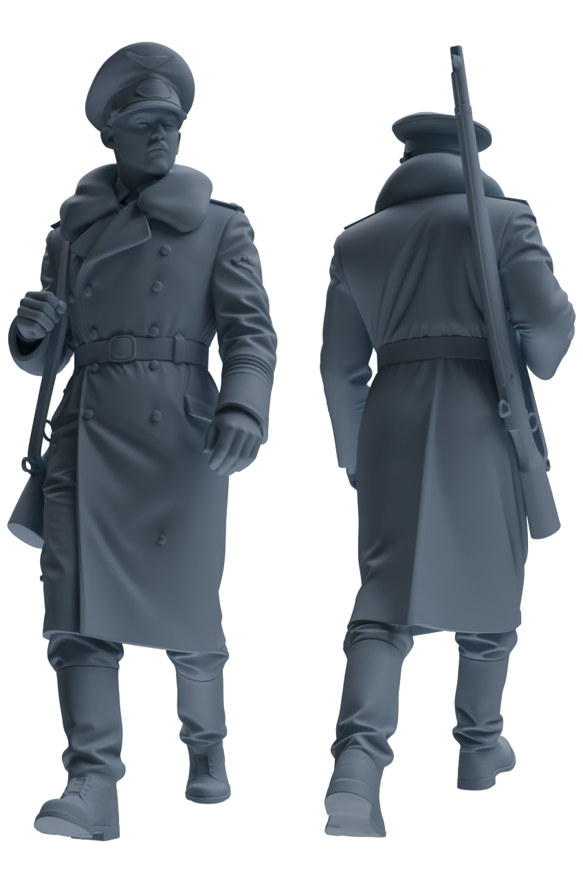 MRY-SFW LYGR707 WWII German Army War Scene Six-Person Daily Routine Group 3