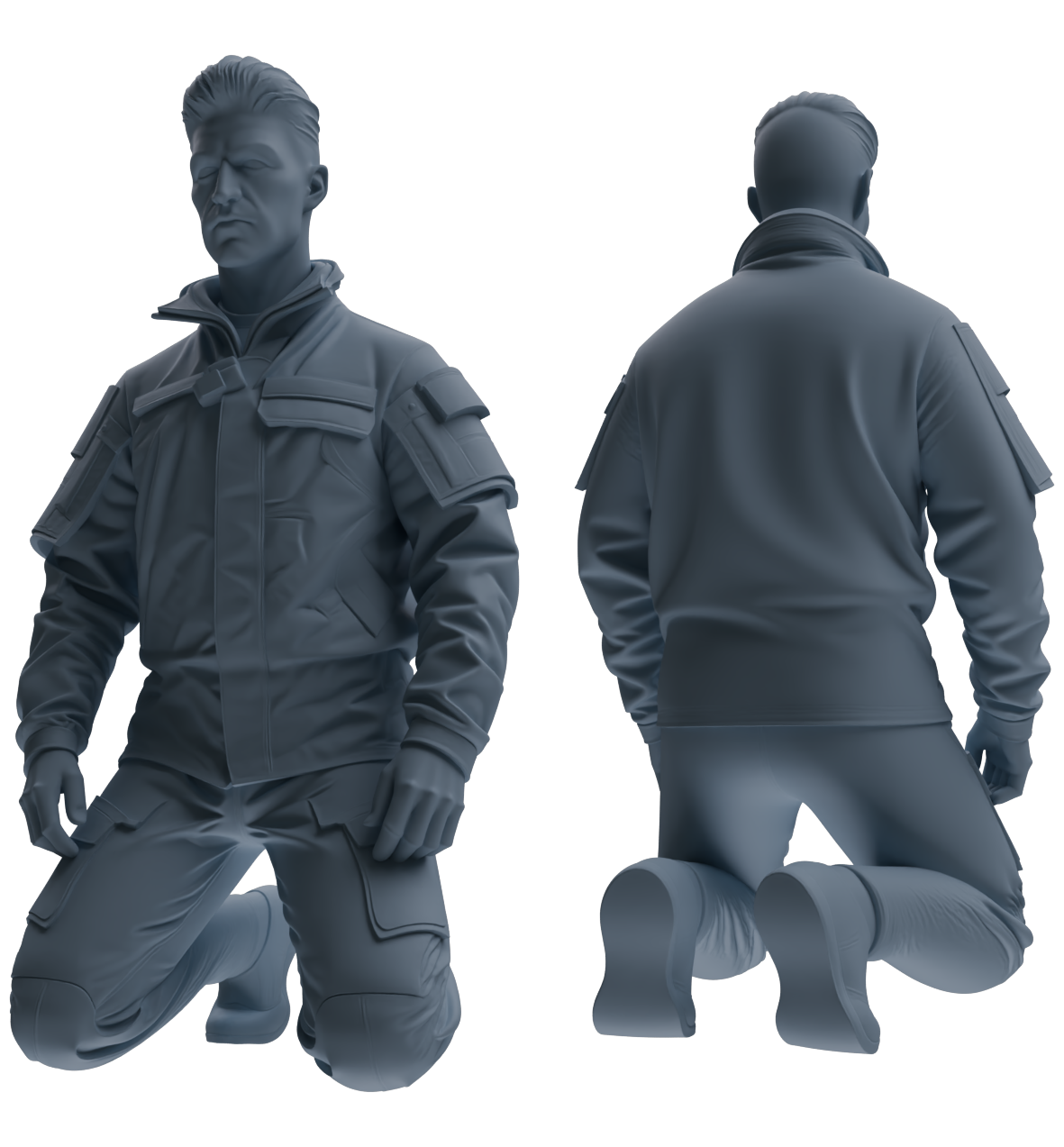 MRY-SFW LYGR698 Modern U.S. Military Six-Person Reprimand Group