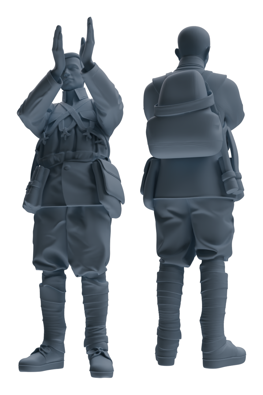 MRY-SFW LYGR610 Historical People's Liberation Army Six-Person Command Group