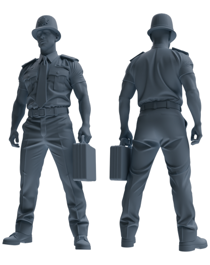 MRY-SFW LYGR799 Modern British Police Six-Person Carrying Group