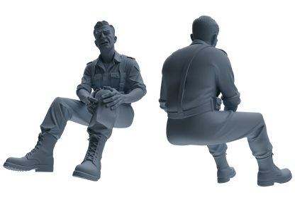 MRY-SFW SSTR201 Miniatures Soldier Model Kit Multi-Pose Combat Engineer Soldier Modern Model 6 pcs