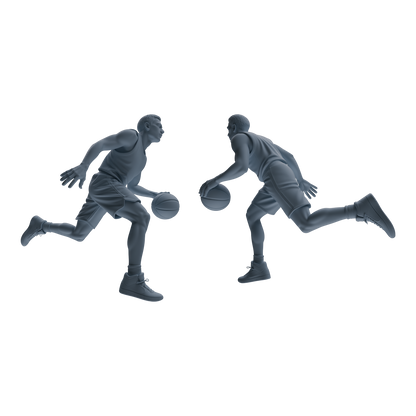 MRY-SFW LYTR804 Basketball Player Figure Modern Model 5 pcs Miniature Car Diorama Figures Scene Props Accessories Resin