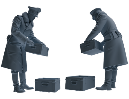 MRY-SFW LYGR711 WWII German Army War Scene Six-Person Combat Readiness Group