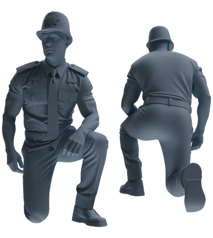 MRY-SFW LYGR798 Modern British Police Six-Person Scolding Group