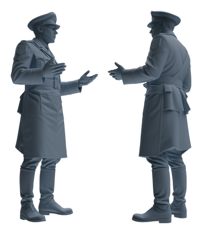 MRY-SFW LYGR580 WWII French Army Six-Person Mess Hall Group