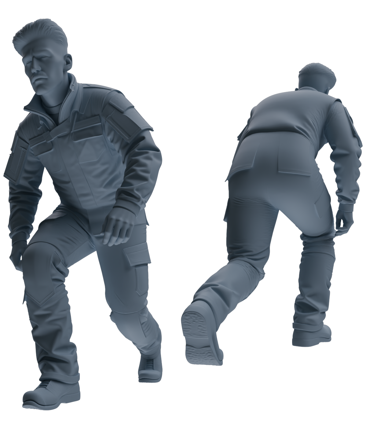 MRY-SFW LYGR688 Modern U.S. Military Six-Person Crawling Group