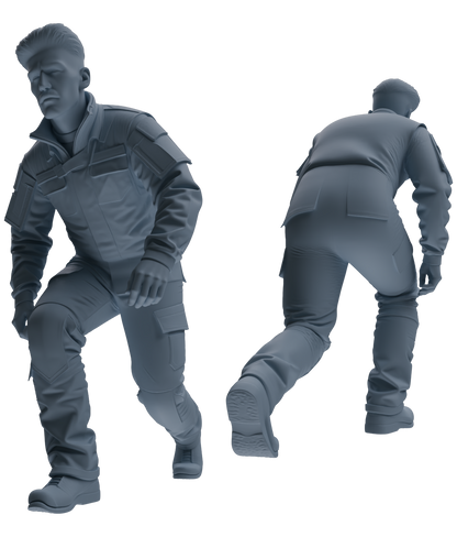 MRY-SFW LYGR688 Modern U.S. Military Six-Person Crawling Group