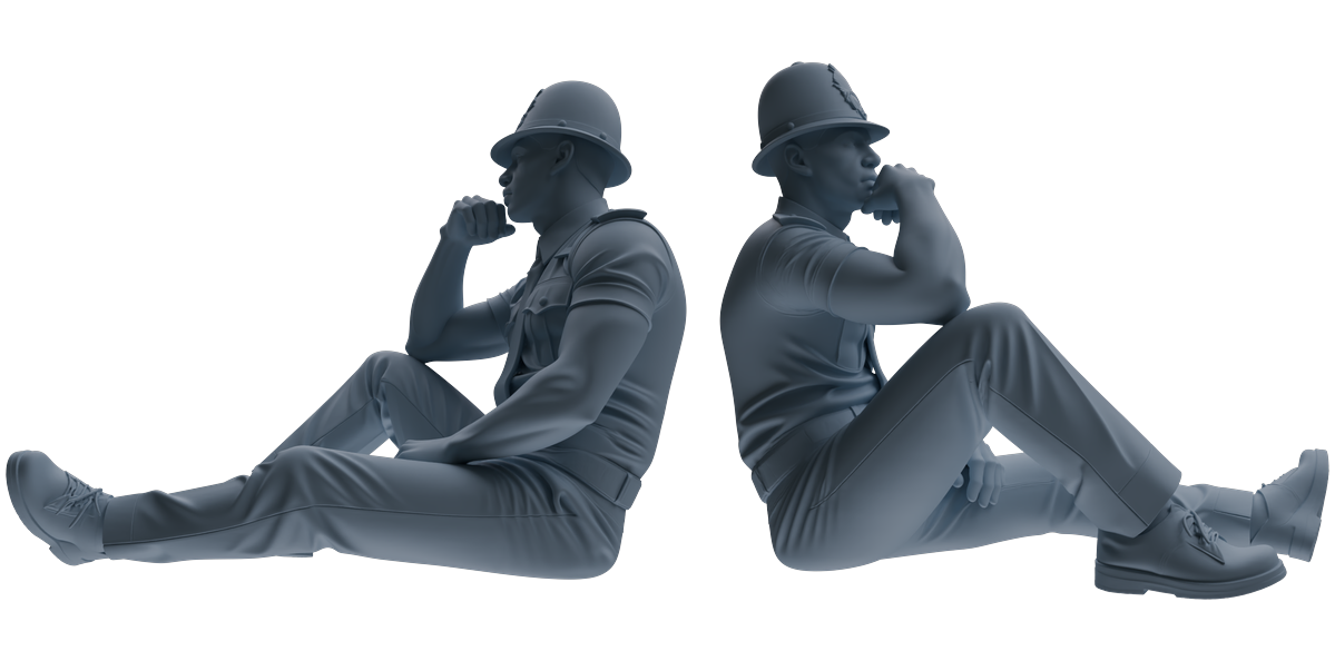 MRY-SFW LYGR808 Modern British Police Seven-Person Rest Group