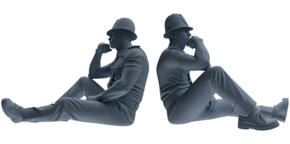 MRY-SFW LYGR808 Modern British Police Seven-Person Rest Group