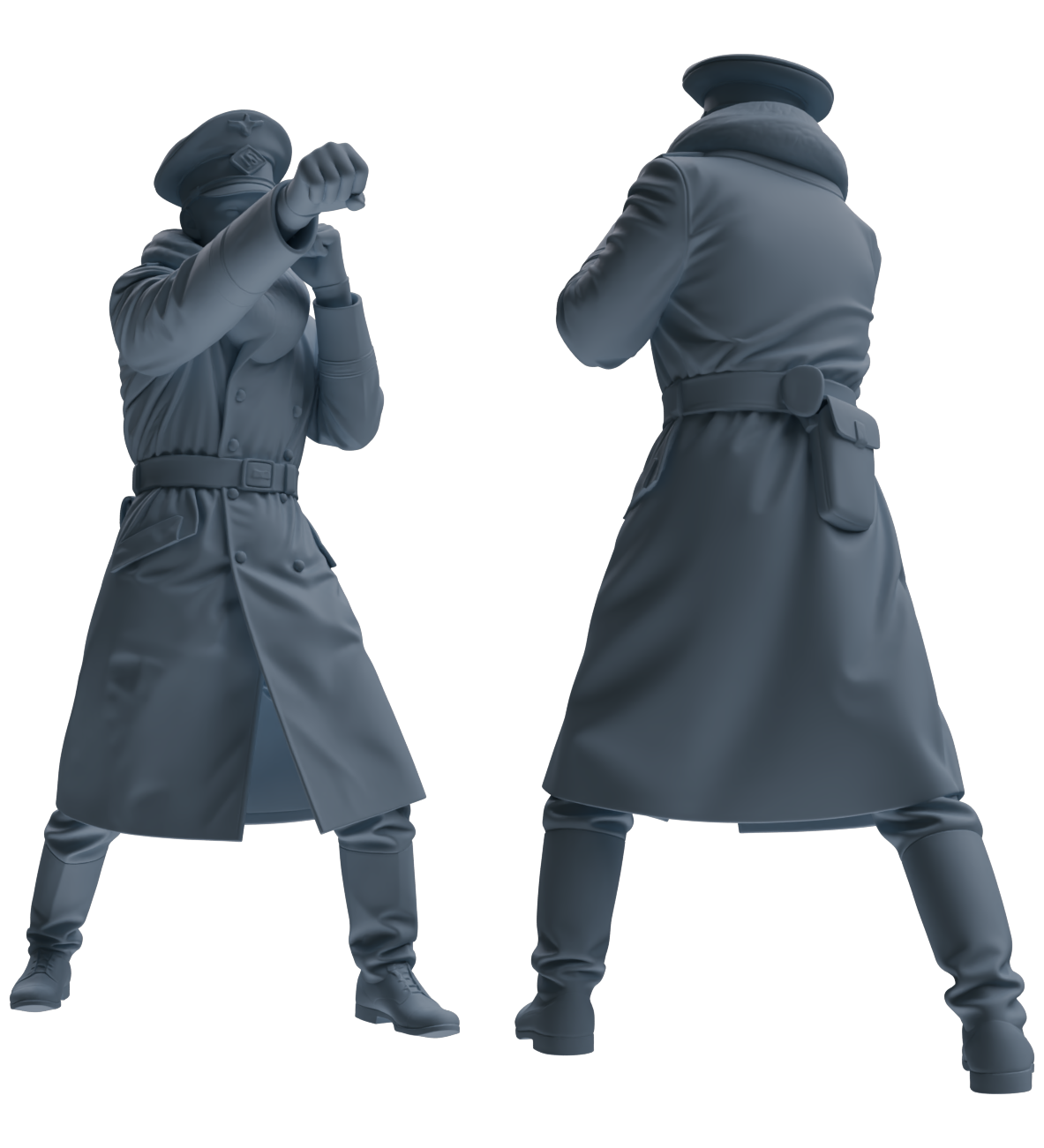 MRY-SFW LYGR704 WWII German Army Training Scene Six-Person Officer Combat Group