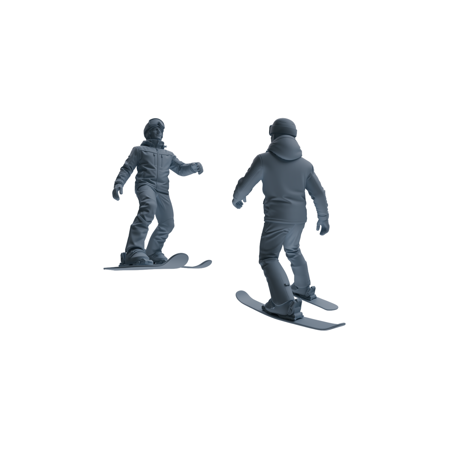 MRY-SFW LYTR803 Skiing Figure Modern Model 6 pcs Miniature Car Diorama Figures Scene Props Accessories Resin