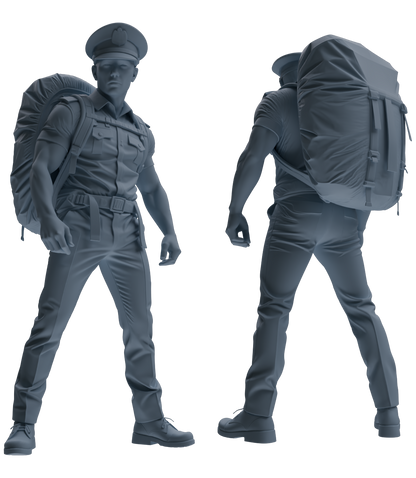 MRY-SFW LYGR762 Modern Hong Kong Police Six-Person Carrying Group