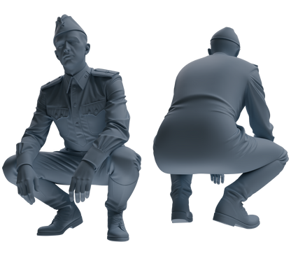 MRY-SFW LYGR731 WWII Soviet Army War Scene Six-Person Daily Routine Group