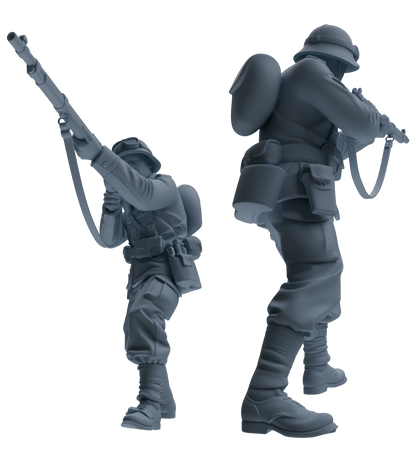 MRY-SFW SSTR191 Miniatures Soldier Model Kit Multi-Scenario Combat Soldier Pose Modern Model 5 pcs