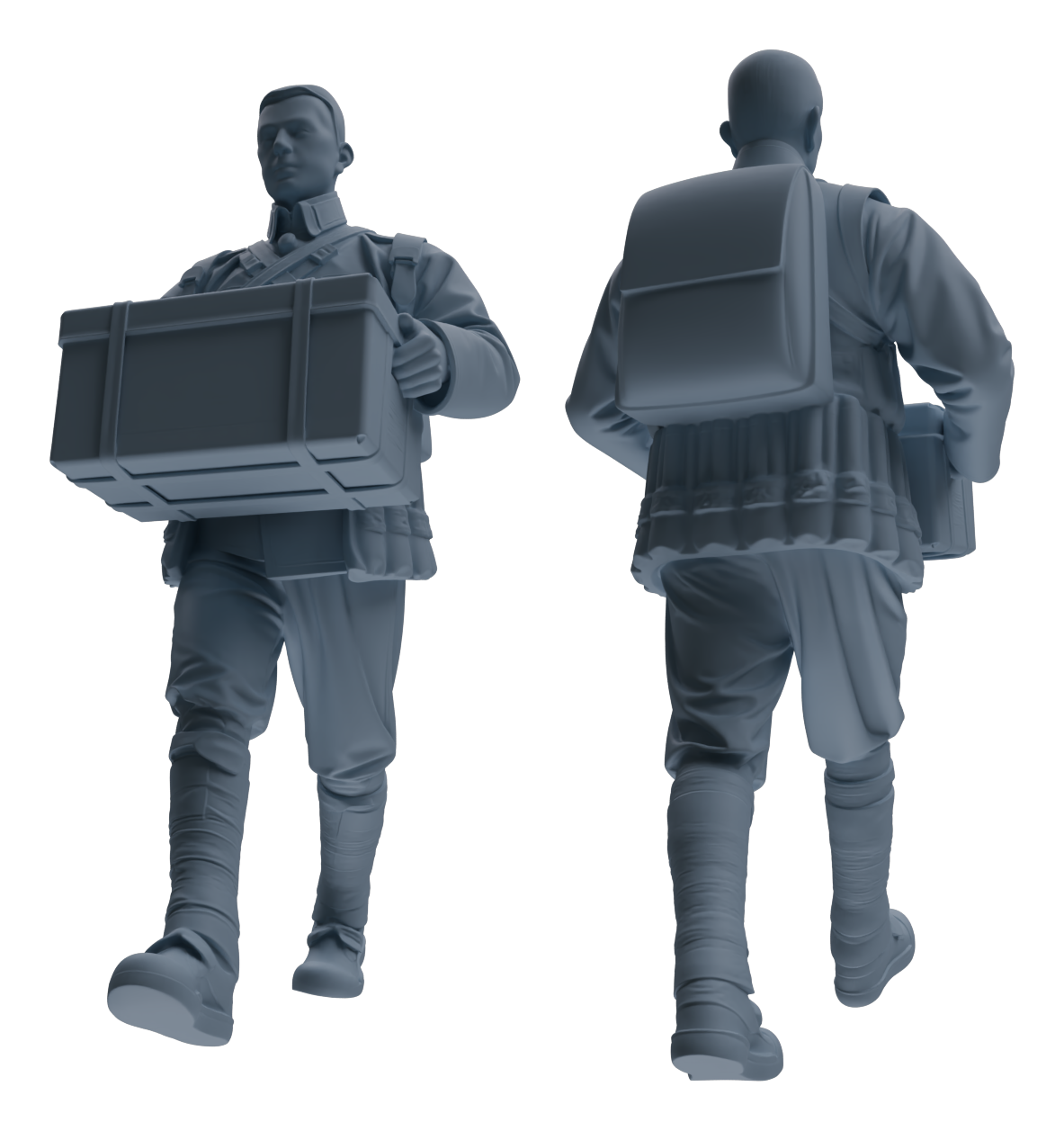 MRY-SFW LYGR605 Historical People's Liberation Army Six-Person Carrying Group
