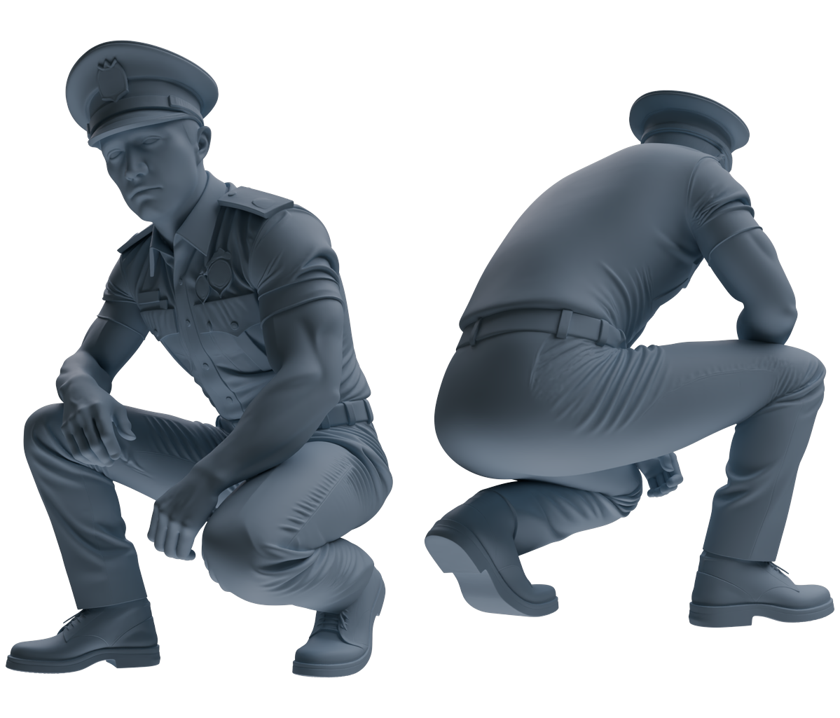 MRY-SFW LYGR766 Modern Hong Kong Police Six-Person Daily Routine