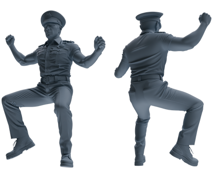 MRY-SFW LYGR769 Modern Hong Kong Police Six-Person Dancing Group