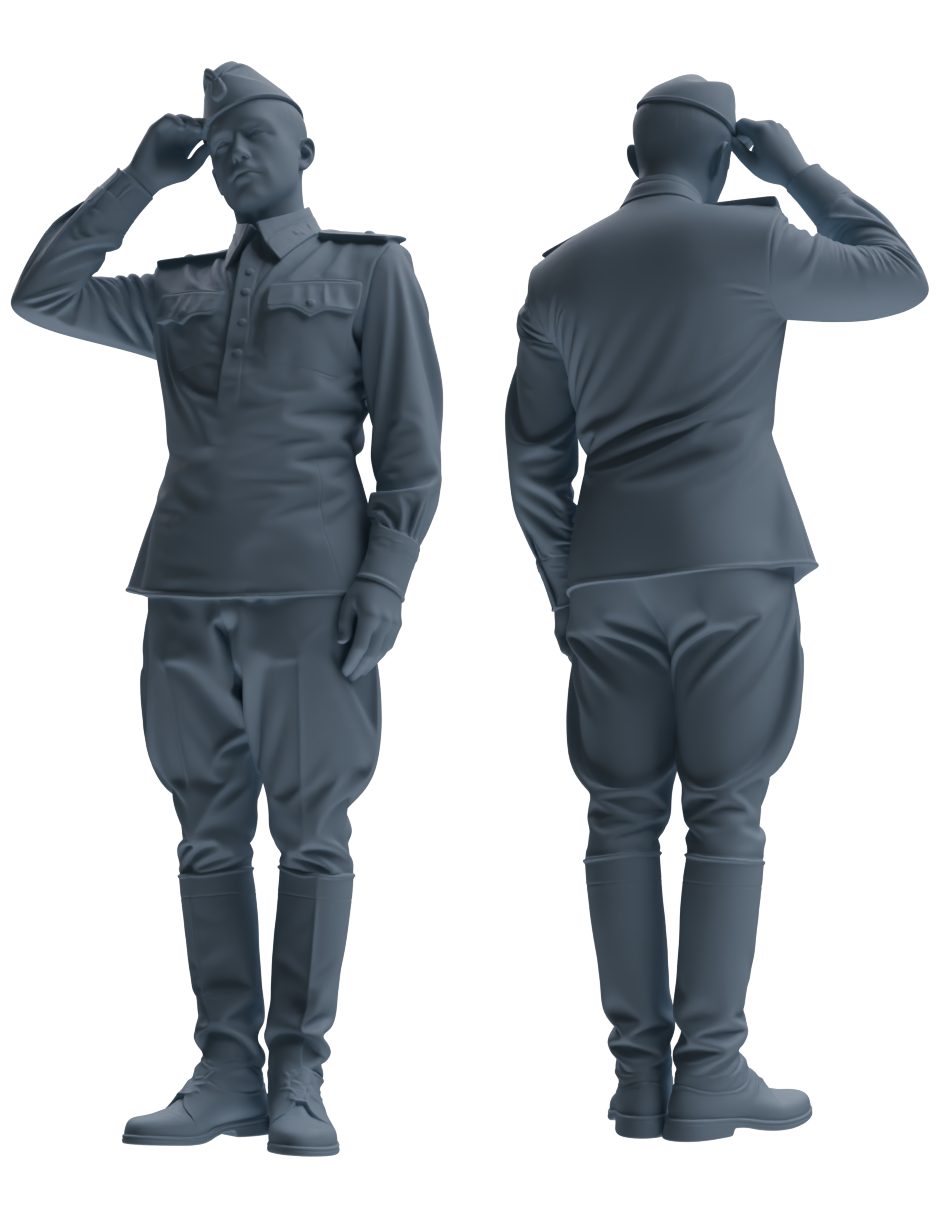 MRY-SFW LYGR732 WWII Soviet Army War Scene Daily Routine 2 Seven-Person Group