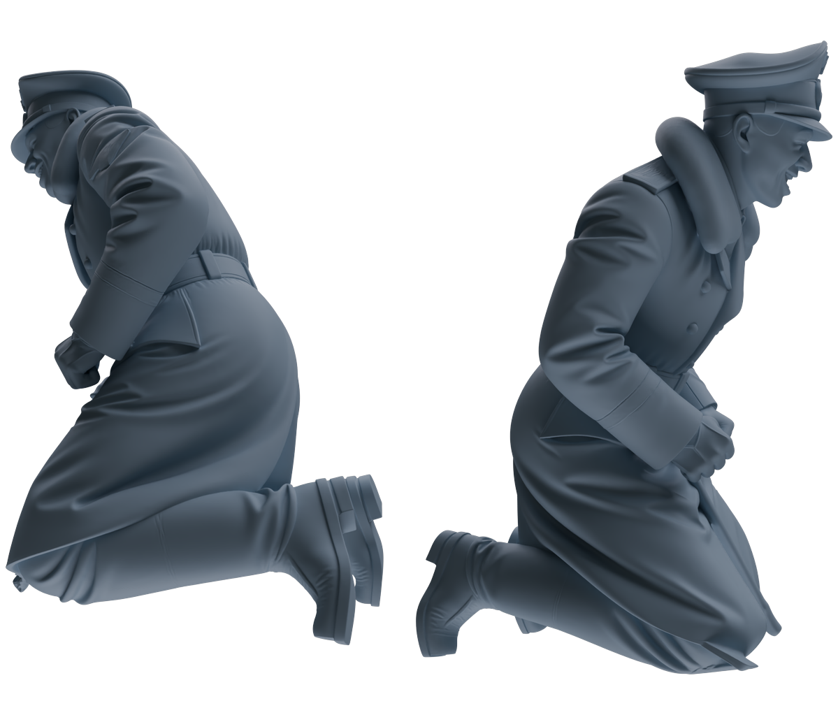 MRY-SFW LYGR702 WWII German Army Story Scene Six-Person Vehicle Rollover Accident Group
