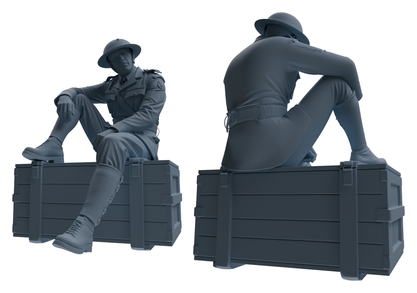 MRY-SFW LYGR601 Historical WWII British Army Seven-Person Rest Group