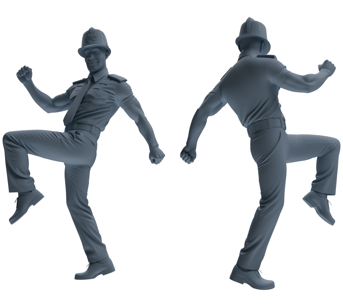 MRY-SFW LYGR807 Modern British Police Six-Person Dancing Group