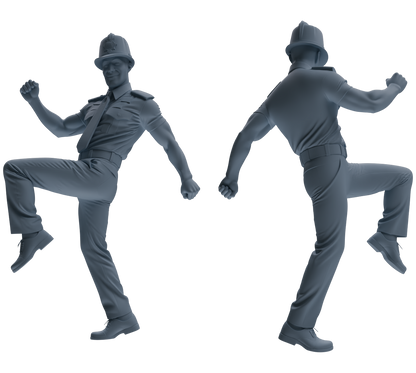 MRY-SFW LYGR807 Modern British Police Six-Person Dancing Group