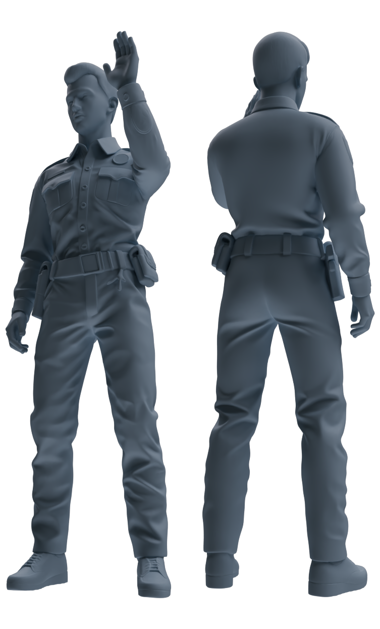 MRY-SFW LYGR676 Los Angeles Patrol Police Seven-Person Daily Routine 3