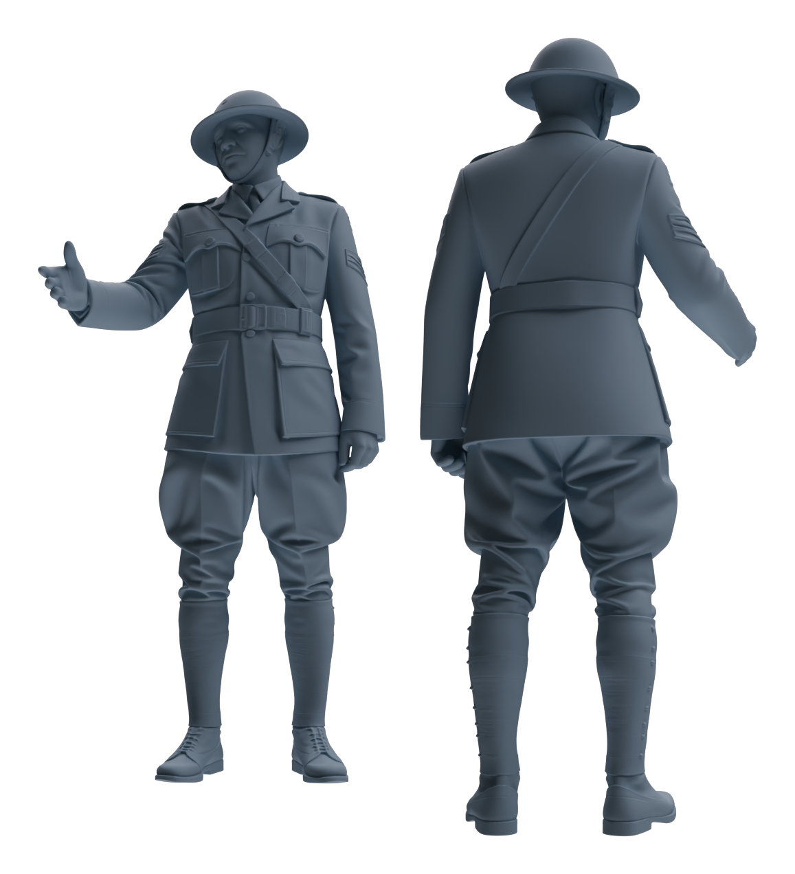 MRY-SFW LYGR599 Historical WWII British Army Six-Person Daily Routine