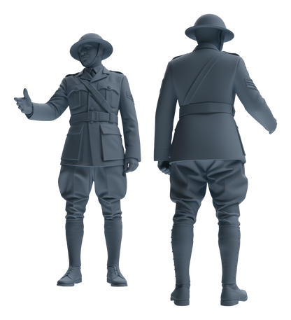 MRY-SFW LYGR599 Historical WWII British Army Six-Person Daily Routine