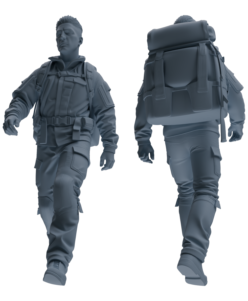 MRY-SFW LYGR693 Modern U.S. Military Six-Person Hiking Group