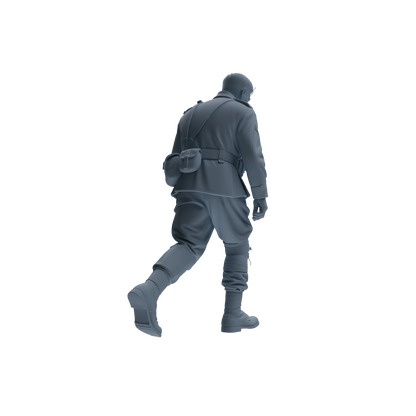 MRY-SFW SSTR181 Miniatures Soldier Model Kit Combat Soldier Pose Modern Model 6 pcs