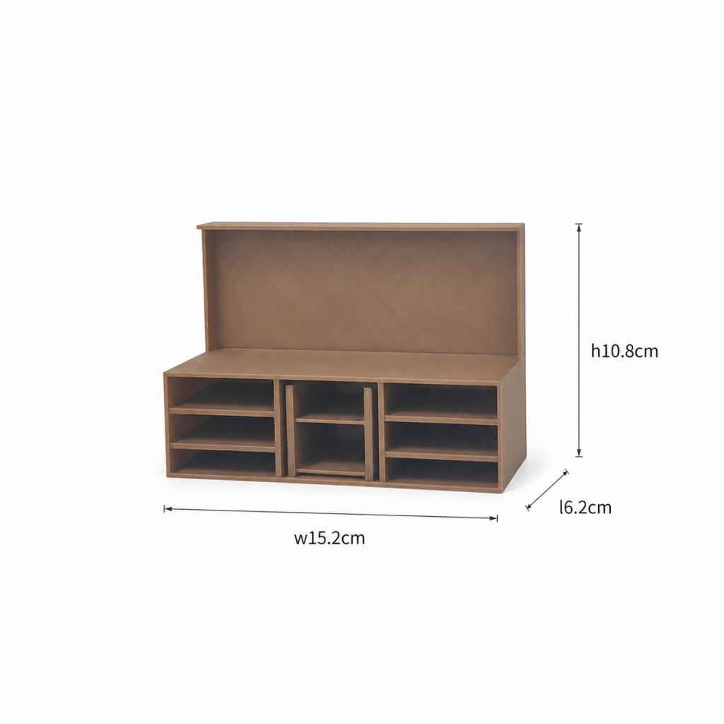 RHF0452F Mid-Century Modern Coffee & Prep Table Desktop Ornament Creative DIY Hut Furniture Dollhouse Accessories House Model Accessories Miniature Home Mini Model Dollhouse Accessories