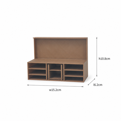 RHF0452F Mid-Century Modern Coffee & Prep Table Desktop Ornament Creative DIY Hut Furniture Dollhouse Accessories House Model Accessories Miniature Home Mini Model Dollhouse Accessories