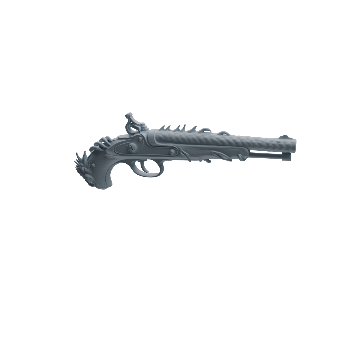 MRY-SFW LYGS452 Dragon Pattern Musket & Floral Shuriken Modern Model 4 pcs