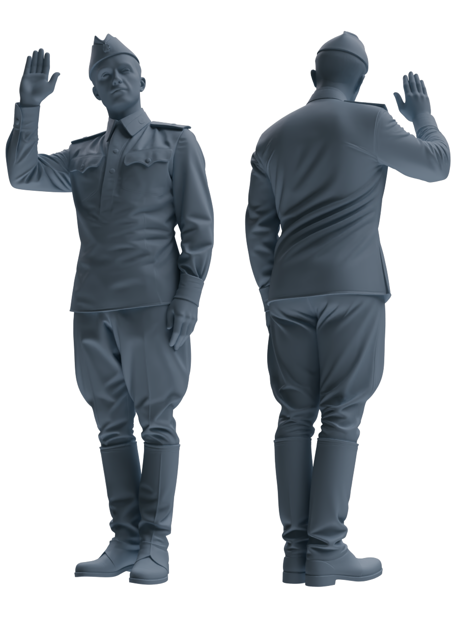 MRY-SFW LYGR732 WWII Soviet Army War Scene Daily Routine 2 Seven-Person Group