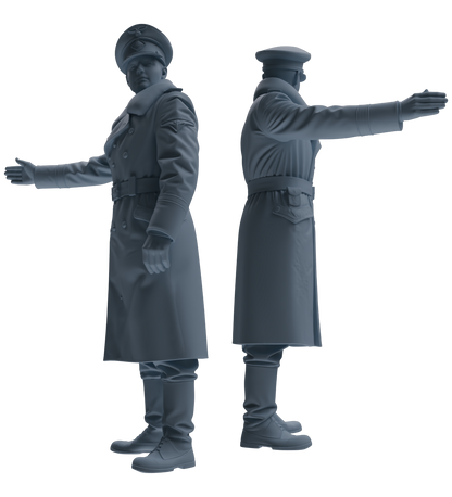 MRY-SFW LYGR706 WWII German Army War Scene Six-Person Daily Routine Group 2