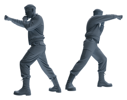 MRY-SFW LYGR594 Historical WWII U.S. Army Five-Person Training Group