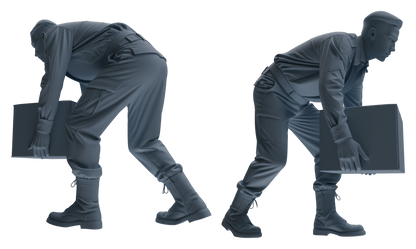 MRY-SFW LYGR591 Historical WWII U.S. Army Six-Person Carrying Group
