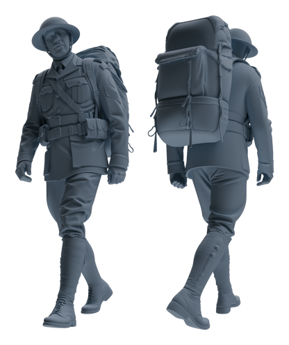 MRY-SFW LYGR598 Historical WWII British Army Six-Person Carrying Group